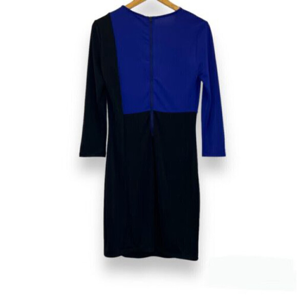 Narciso Rodriguez Design Nation Dress Color Block Waterfall Cowl Neck S Small - Picture 2 of 6